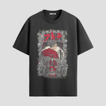 Playera urbana de anime y gaming ExtraLife MX, corte Standard Fit unisex ligero y transpirable en color Deep Black y Pure White, ropa de uso diario para gym y casual.