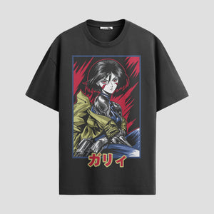 Playera urbana de anime y gaming ExtraLife MX, corte Standard Fit unisex ligero y transpirable en color Deep Black y Pure White, ropa de uso diario para gym y casual.