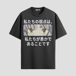 Playera urbana de anime y gaming ExtraLife MX, corte Standard Fit unisex ligero y transpirable en color Deep Black y Pure White, ropa de uso diario para gym y casual.