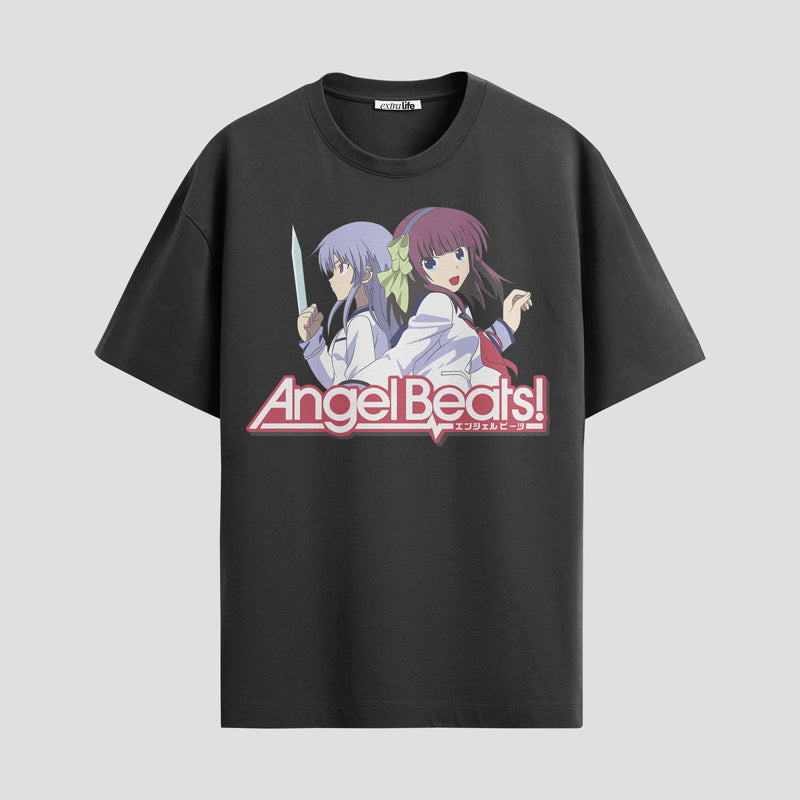Playera urbana de anime y gaming ExtraLife MX, corte Standard Fit unisex ligero y transpirable en color Deep Black y Pure White, ropa de uso diario para gym y casual.