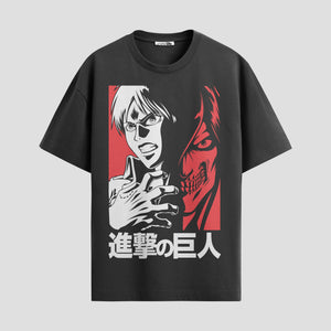 Playera urbana de anime y gaming ExtraLife MX, corte Standard Fit unisex ligero y transpirable en color Deep Black y Pure White, ropa de uso diario para gym y casual.