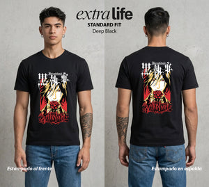 El Mayordomo Demoníaco | El Sirviente Perfecto #04725 - Playera Standard Fit | Deep Black - Foto en modelo