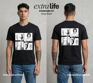 Dos Destinos Un Nombre | Alma del Punk #04728 - Playera Standard Fit | Deep Black - Foto en modelo