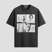 Playera urbana de anime y gaming ExtraLife MX, corte Standard Fit unisex ligero y transpirable en color Deep Black y Pure White, ropa de uso diario para gym y casual.
