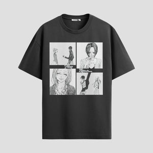 Playera urbana de anime y gaming ExtraLife MX, corte Standard Fit unisex ligero y transpirable en color Deep Black y Pure White, ropa de uso diario para gym y casual.