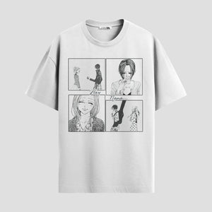 Playera urbana de anime y gaming ExtraLife MX, corte Standard Fit unisex ligero y transpirable en color Deep Black y Pure White, ropa de uso diario para gym y casual.