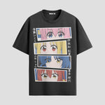 Playera urbana de anime y gaming ExtraLife MX, corte Standard Fit unisex ligero y transpirable en color Deep Black y Pure White, ropa de uso diario para gym y casual.