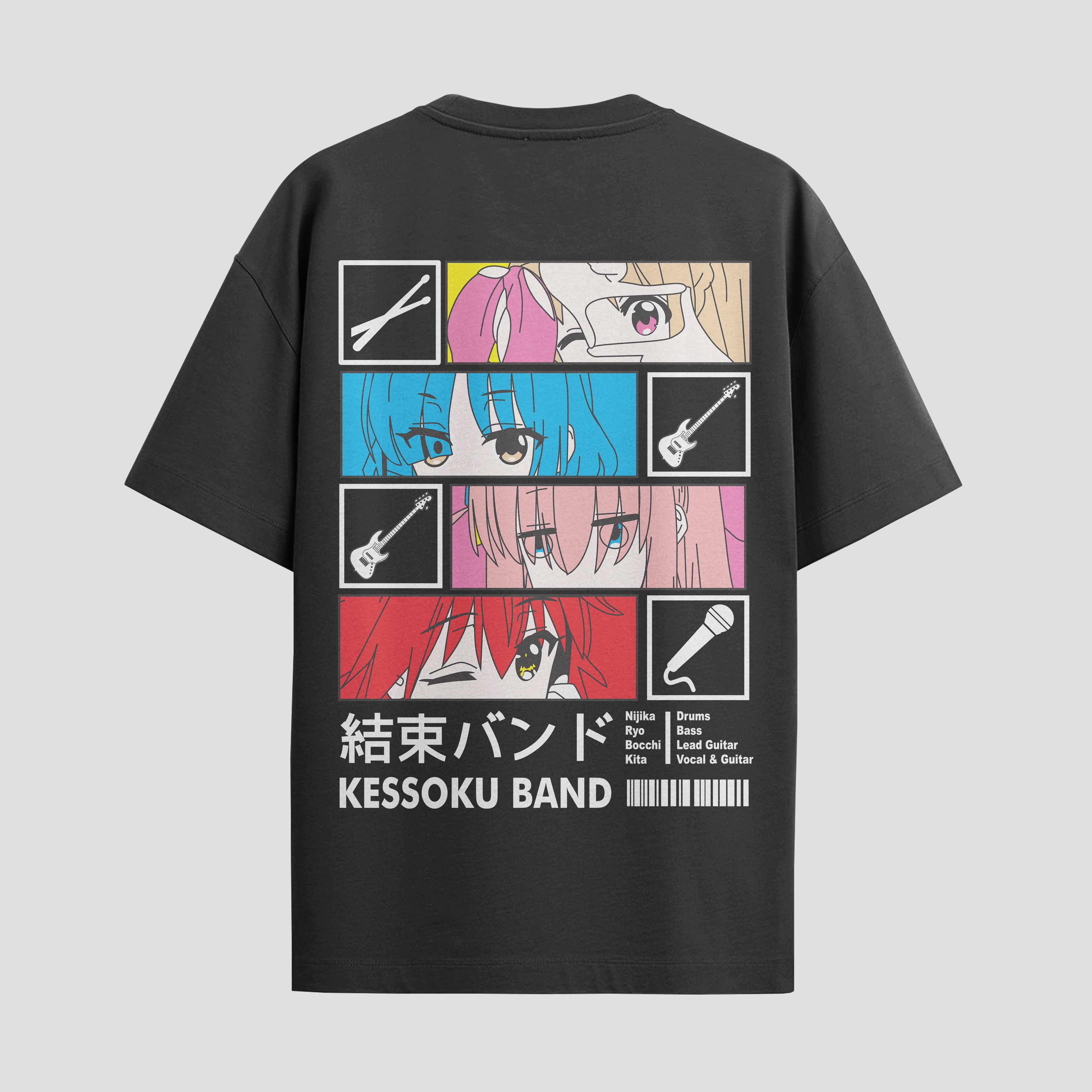 Playera urbana de anime y gaming ExtraLife MX, corte Standard Fit unisex ligero y transpirable en color Deep Black y Pure White, ropa de uso diario para gym y casual.