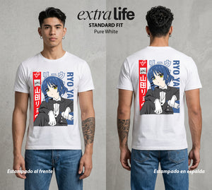 Del Cuarto al Escenario | Acorde del Alma #04738 - Playera Standard Fit | Pure White - Foto en modelo