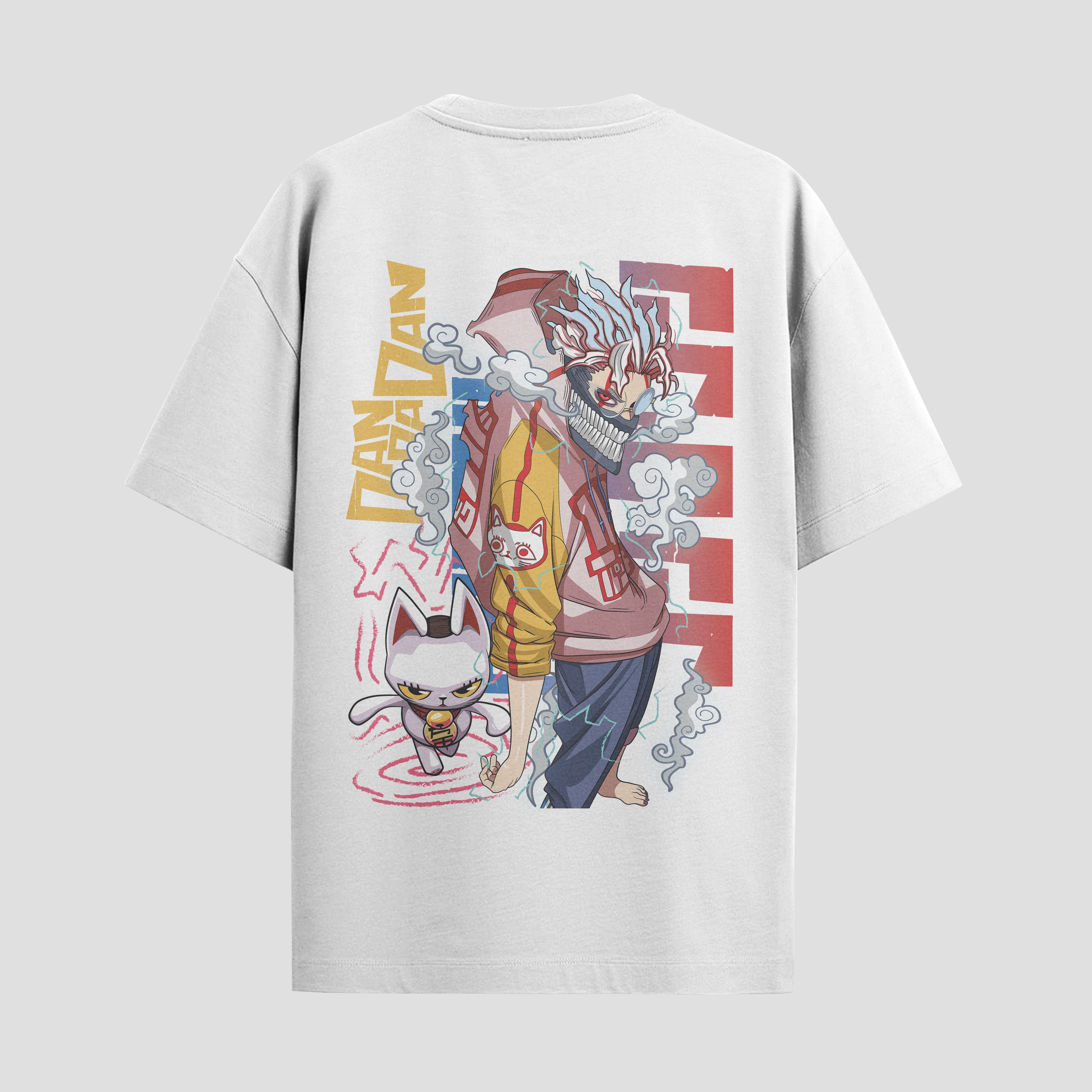 Playera urbana de anime y gaming ExtraLife MX, corte Standard Fit unisex ligero y transpirable en color Deep Black y Pure White, ropa de uso diario para gym y casual.