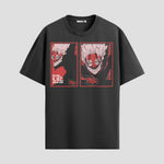 Playera urbana de anime y gaming ExtraLife MX, corte Standard Fit unisex ligero y transpirable en color Deep Black y Pure White, ropa de uso diario para gym y casual.