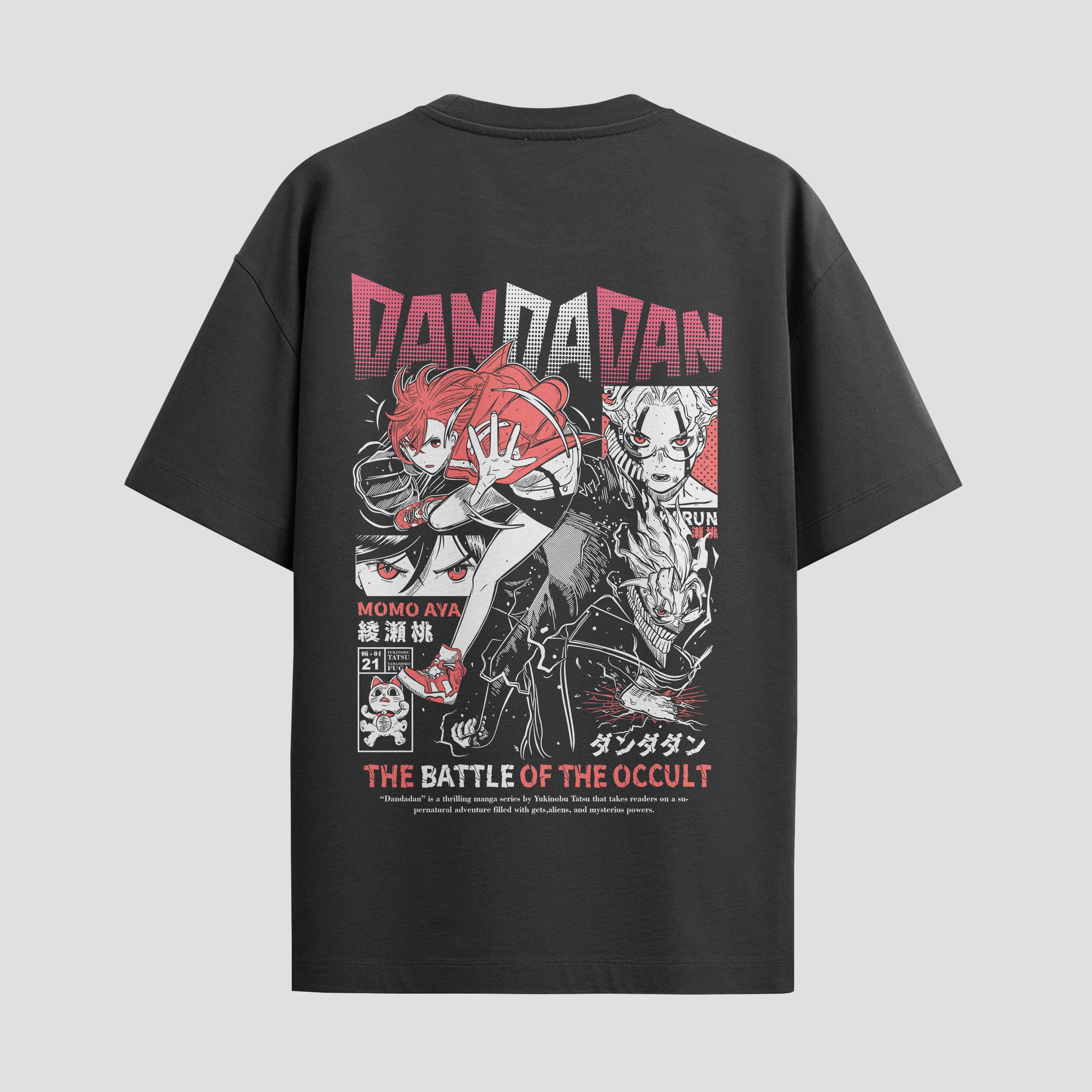 Playera urbana de anime y gaming ExtraLife MX, corte Standard Fit unisex ligero y transpirable en color Deep Black y Pure White, ropa de uso diario para gym y casual.