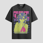 Playera urbana de anime y gaming ExtraLife MX, corte Standard Fit unisex ligero y transpirable en color Deep Black y Pure White, ropa de uso diario para gym y casual.