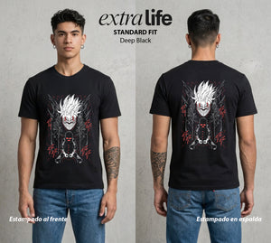 Lo Paranormal Cotidiano | Chico de los Alienígenas #04753 - Playera Standard Fit | Deep Black - Foto en modelo