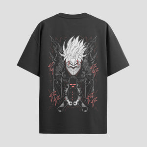 Playera urbana de anime y gaming ExtraLife MX, corte Standard Fit unisex ligero y transpirable en color Deep Black y Pure White, ropa de uso diario para gym y casual.