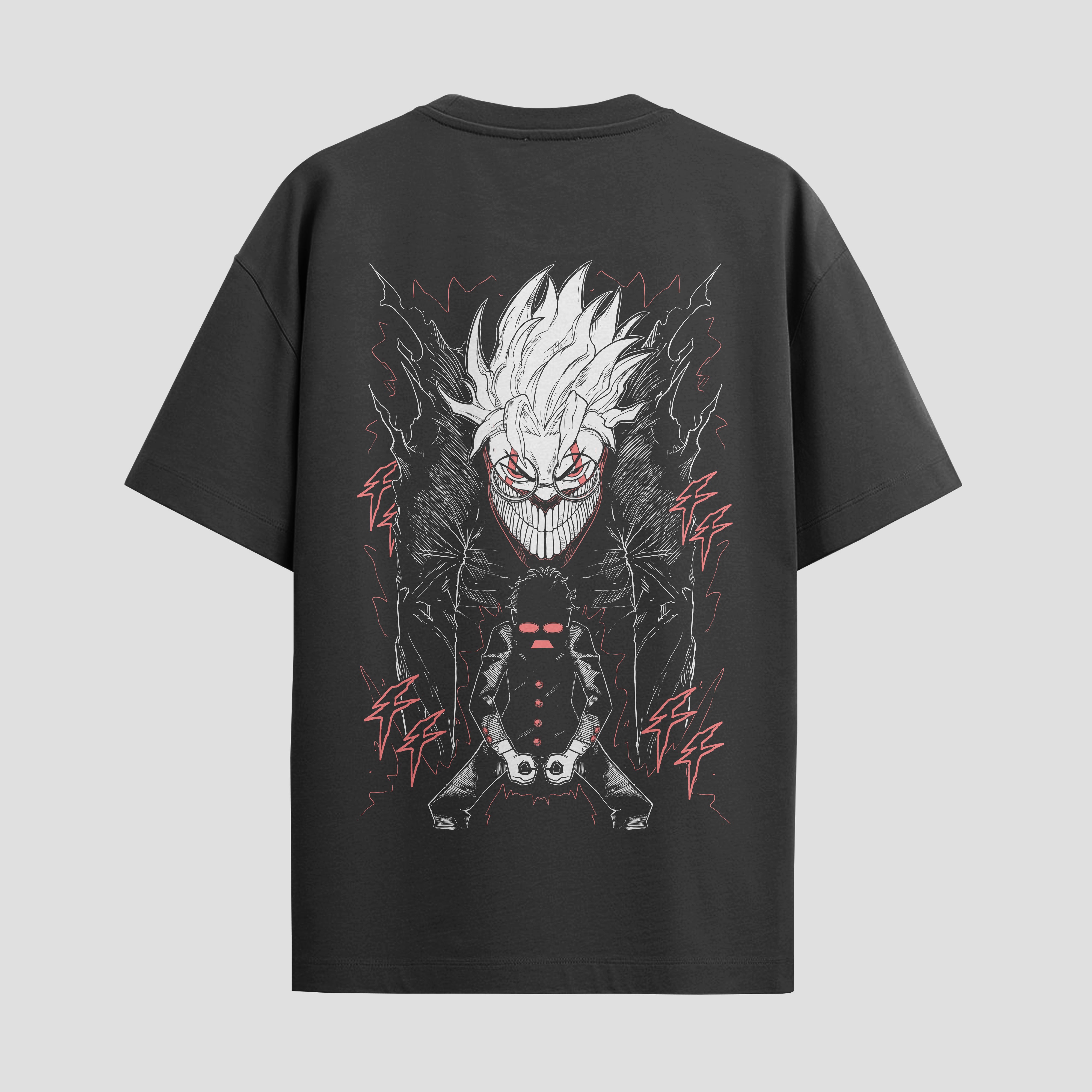 Playera urbana de anime y gaming ExtraLife MX, corte Standard Fit unisex ligero y transpirable en color Deep Black y Pure White, ropa de uso diario para gym y casual.
