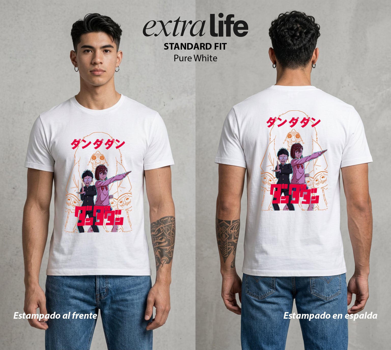 Lo Paranormal Cotidiano | Familia Paranormal #04754 - Playera Standard Fit | Pure White - Foto en modelo
