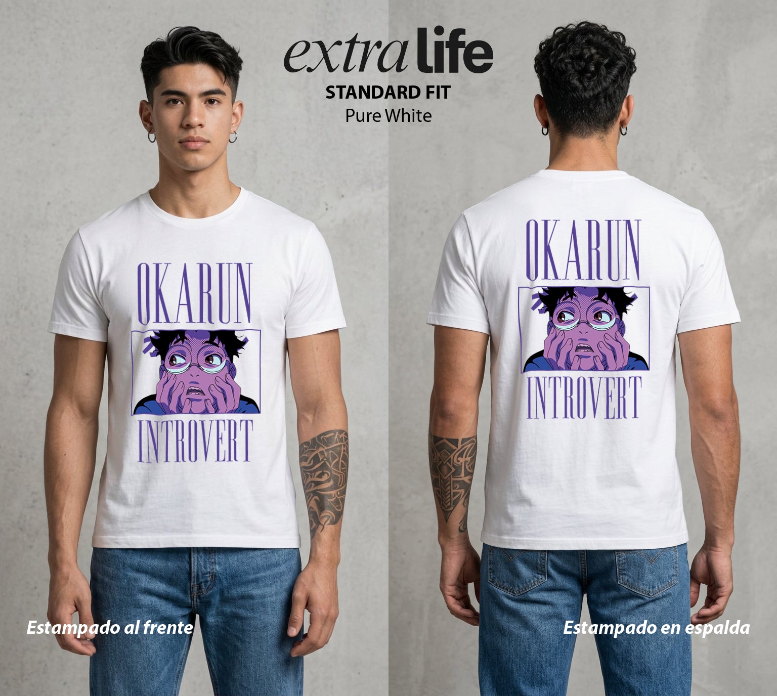 Lo Paranormal Cotidiano | Chico Alien III #04758 - Playera Standard Fit | Pure White - Foto en modelo