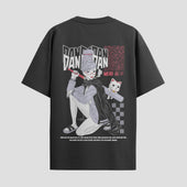Playera urbana de anime y gaming ExtraLife MX, corte Standard Fit unisex ligero y transpirable en color Deep Black y Pure White, ropa de uso diario para gym y casual.