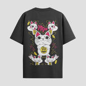 Playera urbana de anime y gaming ExtraLife MX, corte Standard Fit unisex ligero y transpirable en color Deep Black y Pure White, ropa de uso diario para gym y casual.