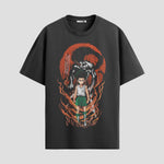 Playera urbana de anime y gaming ExtraLife MX, corte Standard Fit unisex ligero y transpirable en color Deep Black y Pure White, ropa de uso diario para gym y casual.