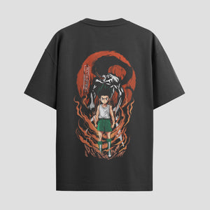 Playera urbana de anime y gaming ExtraLife MX, corte Standard Fit unisex ligero y transpirable en color Deep Black y Pure White, ropa de uso diario para gym y casual.