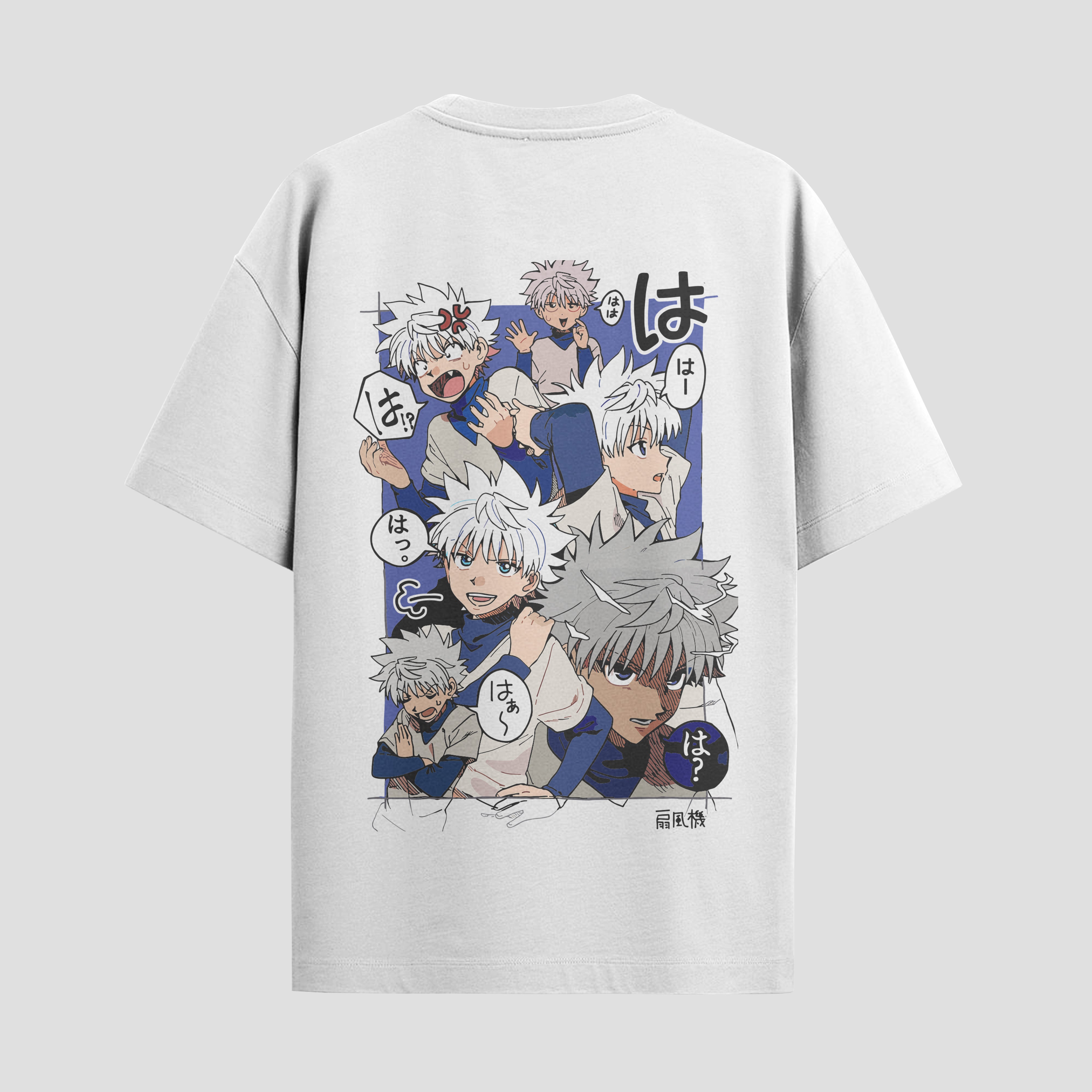 Playera urbana de anime y gaming ExtraLife MX, corte Standard Fit unisex ligero y transpirable en color Deep Black y Pure White, ropa de uso diario para gym y casual.
