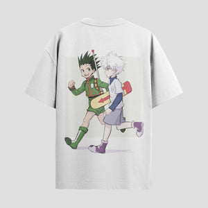 Playera urbana de anime y gaming ExtraLife MX, corte Standard Fit unisex ligero y transpirable en color Deep Black y Pure White, ropa de uso diario para gym y casual.