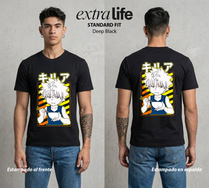 La Prueba del Cazador | Examen Final #04772 - Playera Standard Fit | Deep Black - Foto en modelo
