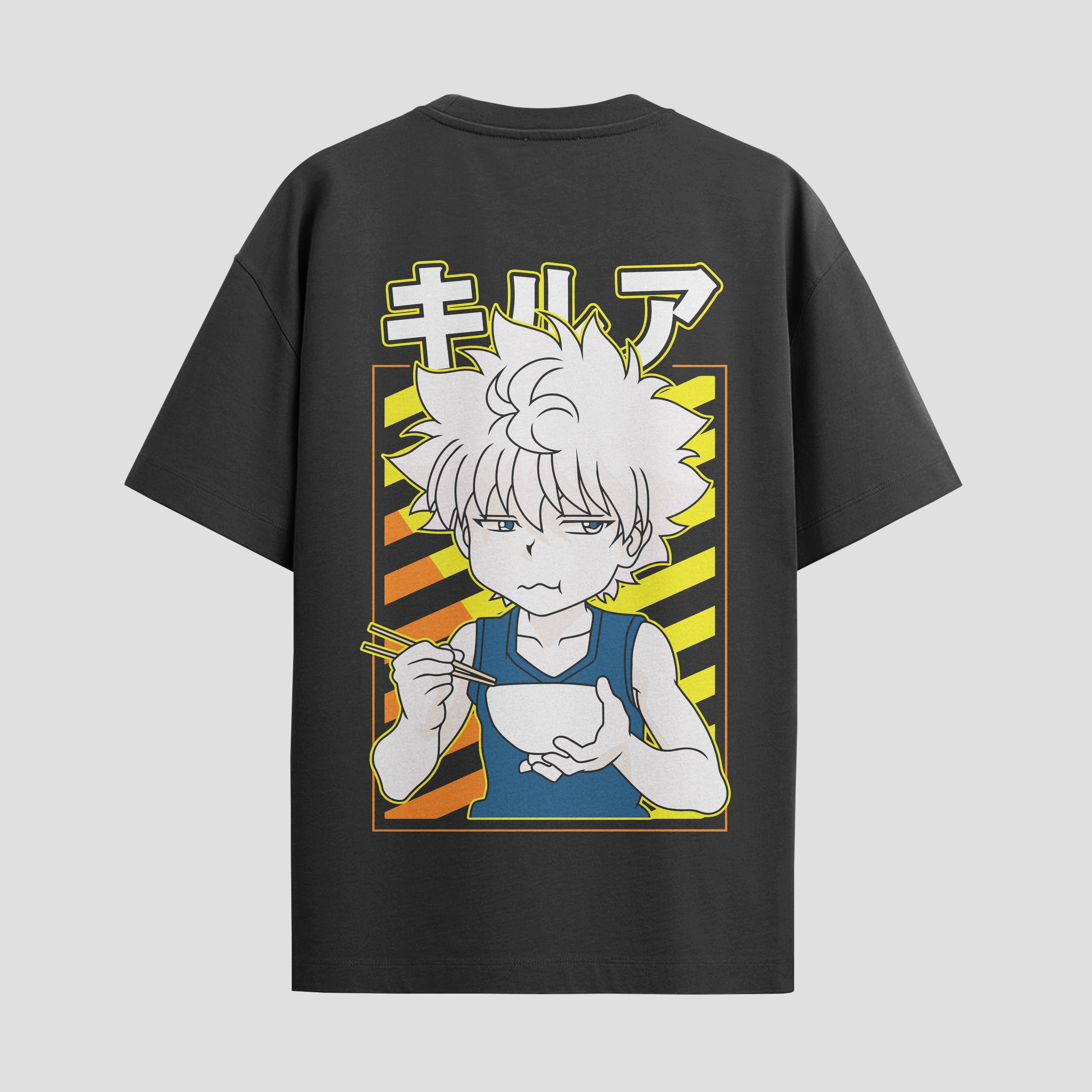 Playera urbana de anime y gaming ExtraLife MX, corte Standard Fit unisex ligero y transpirable en color Deep Black y Pure White, ropa de uso diario para gym y casual.