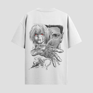 Playera urbana de anime y gaming ExtraLife MX, corte Standard Fit unisex ligero y transpirable en color Deep Black y Pure White, ropa de uso diario para gym y casual.