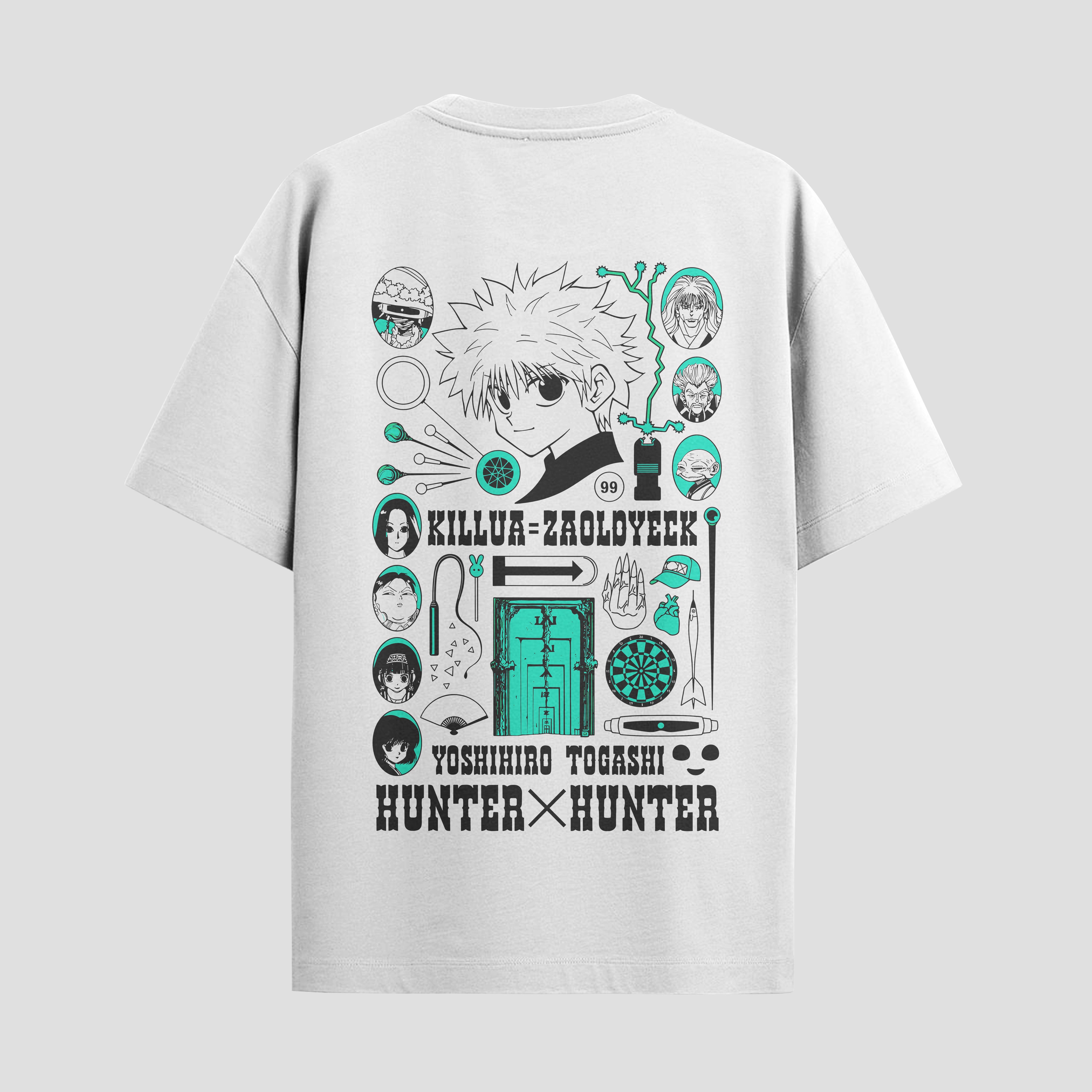 Playera urbana de anime y gaming ExtraLife MX, corte Standard Fit unisex ligero y transpirable en color Deep Black y Pure White, ropa de uso diario para gym y casual.
