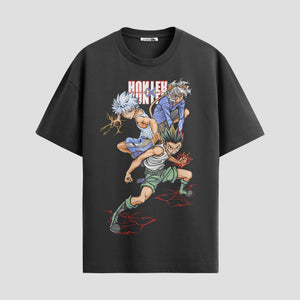 Playera urbana de anime y gaming ExtraLife MX, corte Standard Fit unisex ligero y transpirable en color Deep Black y Pure White, ropa de uso diario para gym y casual.