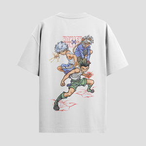 Playera urbana de anime y gaming ExtraLife MX, corte Standard Fit unisex ligero y transpirable en color Deep Black y Pure White, ropa de uso diario para gym y casual.