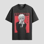 Playera urbana de anime y gaming ExtraLife MX, corte Standard Fit unisex ligero y transpirable en color Deep Black y Pure White, ropa de uso diario para gym y casual.