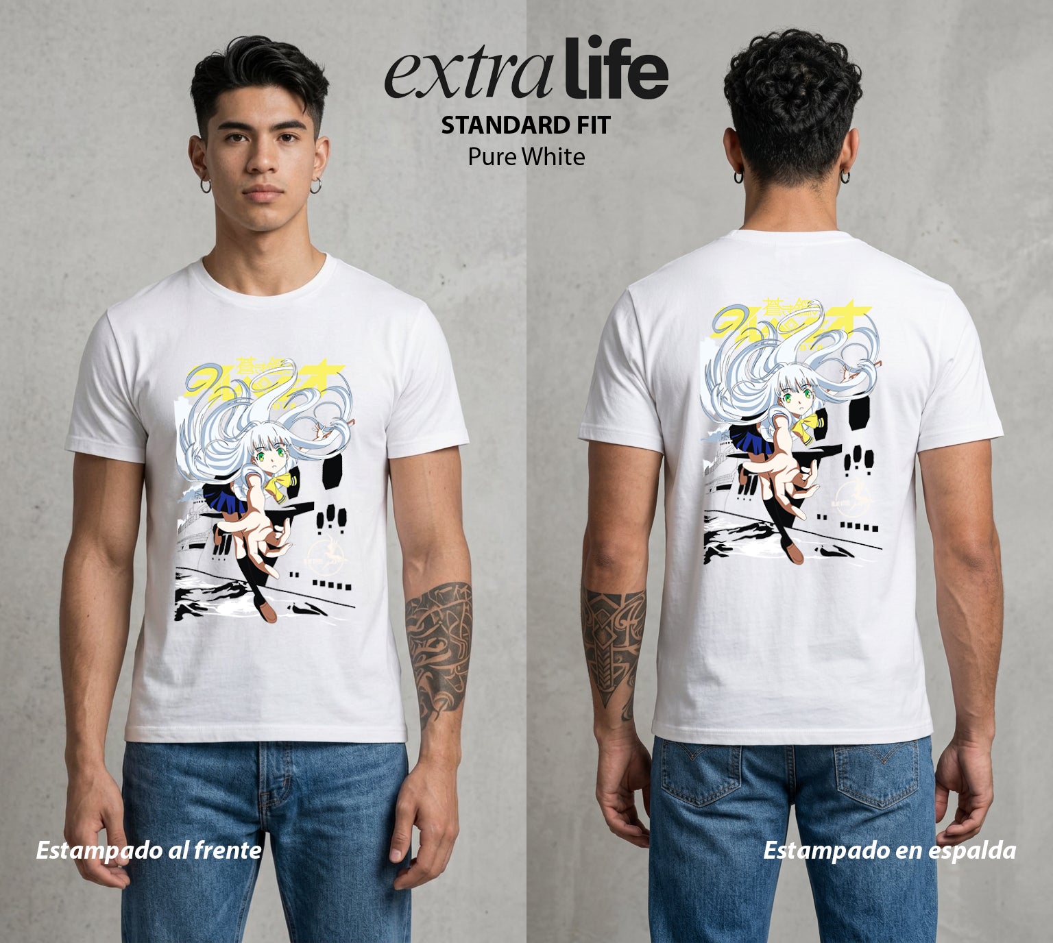 El Submarino del Futuro | Casco de Niebla #04792 - Playera Standard Fit | Pure White - Foto en modelo