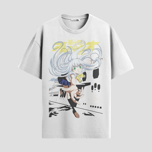 Playera urbana de anime y gaming ExtraLife MX, corte Standard Fit unisex ligero y transpirable en color Deep Black y Pure White, ropa de uso diario para gym y casual.