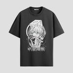 Playera urbana de anime y gaming ExtraLife MX, corte Standard Fit unisex ligero y transpirable en color Deep Black y Pure White, ropa de uso diario para gym y casual.