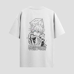 Playera urbana de anime y gaming ExtraLife MX, corte Standard Fit unisex ligero y transpirable en color Deep Black y Pure White, ropa de uso diario para gym y casual.