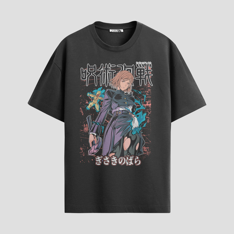 Playera urbana de anime y gaming ExtraLife MX, corte Standard Fit unisex ligero y transpirable en color Deep Black y Pure White, ropa de uso diario para gym y casual.