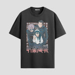 Playera urbana de anime y gaming ExtraLife MX, corte Standard Fit unisex ligero y transpirable en color Deep Black y Pure White, ropa de uso diario para gym y casual.