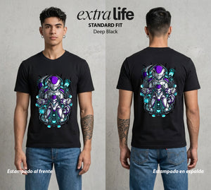 El Poder de las Esferas | Cyborg del Universo #04797 - Playera Standard Fit | Deep Black - Foto en modelo
