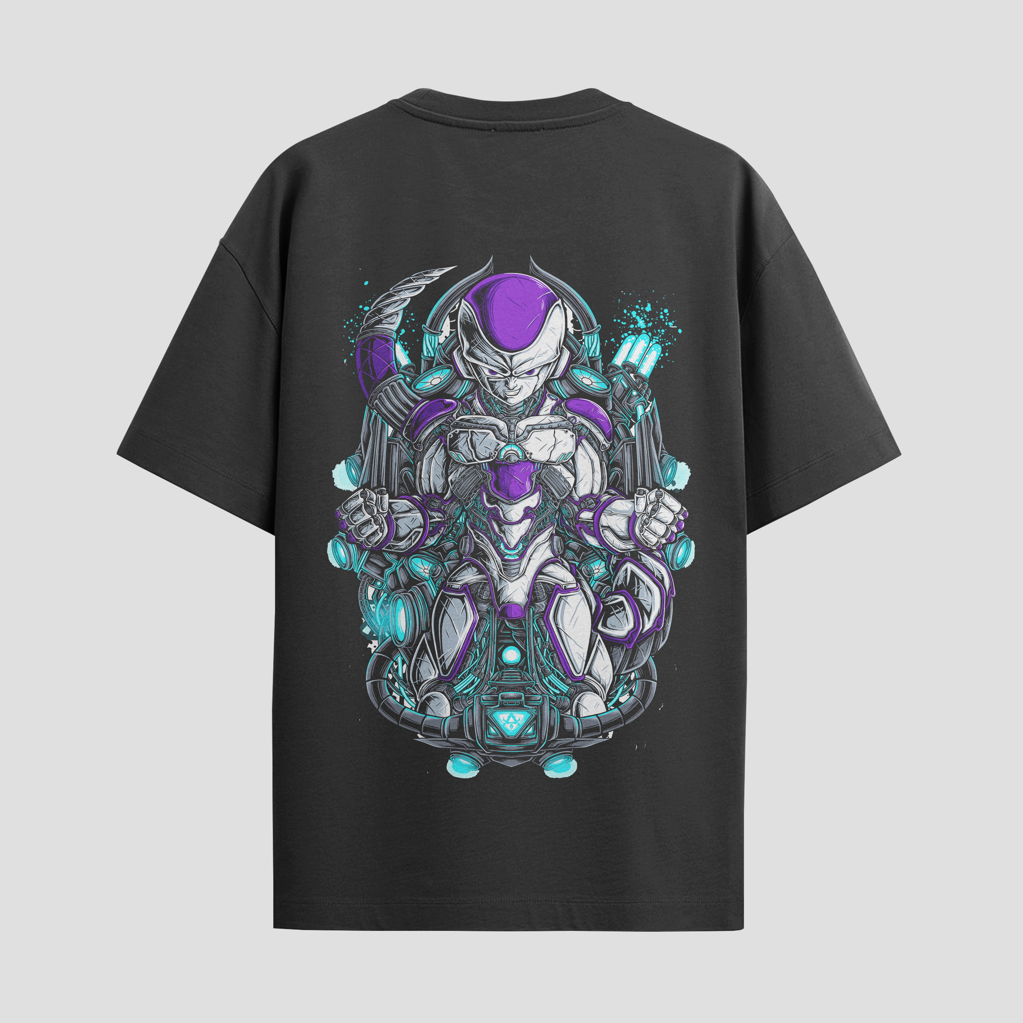 Playera urbana de anime y gaming ExtraLife MX, corte Standard Fit unisex ligero y transpirable en color Deep Black y Pure White, ropa de uso diario para gym y casual.