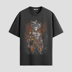 Playera urbana de anime y gaming ExtraLife MX, corte Standard Fit unisex ligero y transpirable en color Deep Black y Pure White, ropa de uso diario para gym y casual.