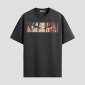 Playera urbana de anime y gaming ExtraLife MX, corte Standard Fit unisex ligero y transpirable en color Deep Black y Pure White, ropa de uso diario para gym y casual.