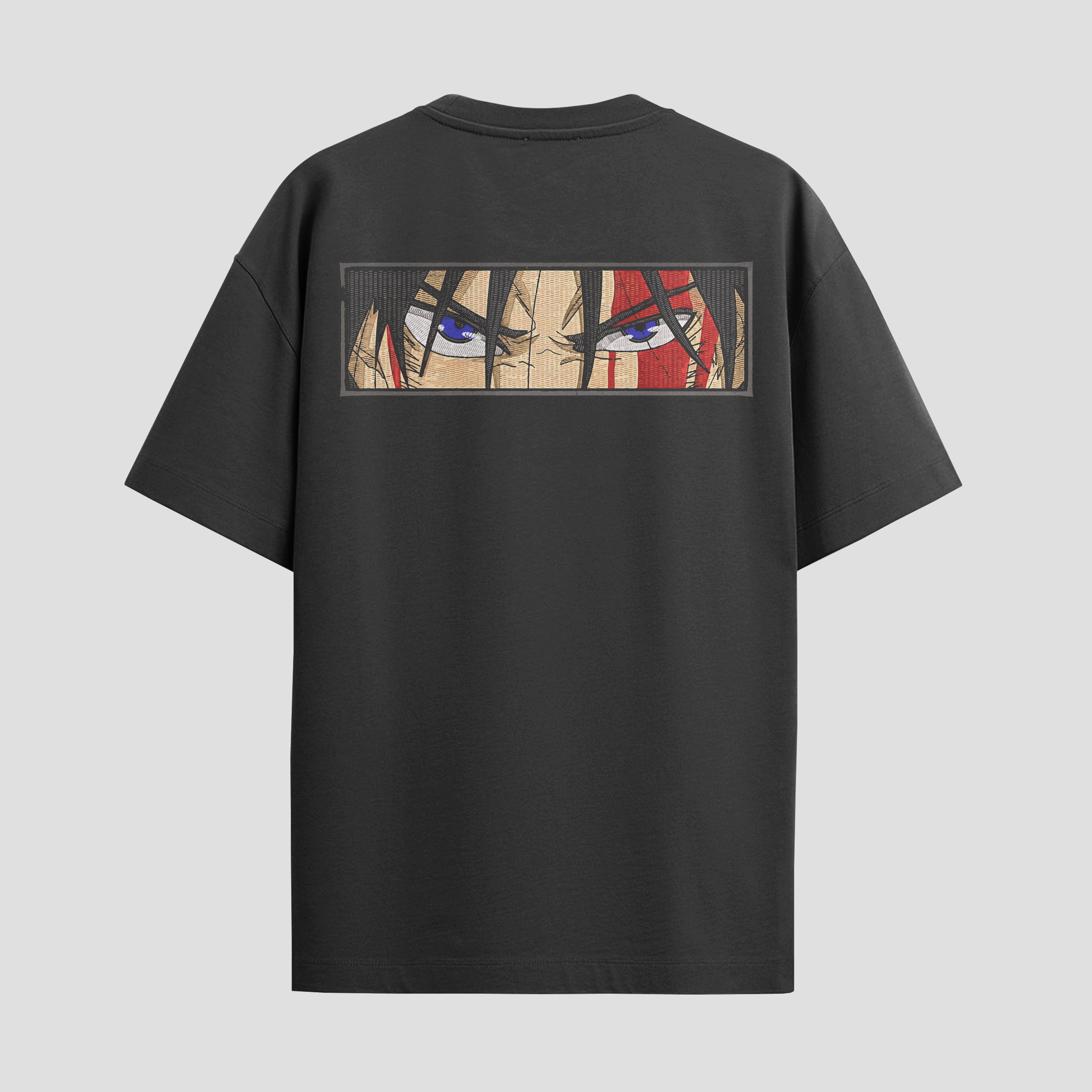 Playera urbana de anime y gaming ExtraLife MX, corte Standard Fit unisex ligero y transpirable en color Deep Black y Pure White, ropa de uso diario para gym y casual.
