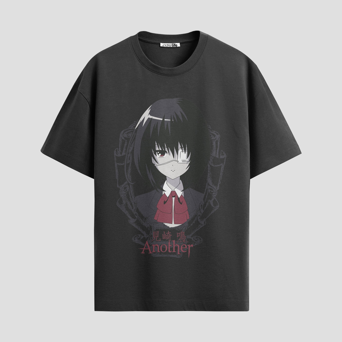 Playera urbana de anime y gaming ExtraLife MX, corte Classic Premium unisex ligero y transpirable en color Deep Black y Pure White, ropa de uso diario para gym y casual.