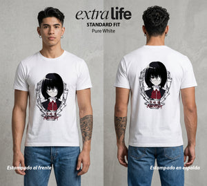 El Aula Maldita | Ojo que Todo Ve #04800 - Playera Standard Fit | Pure White - Foto en modelo