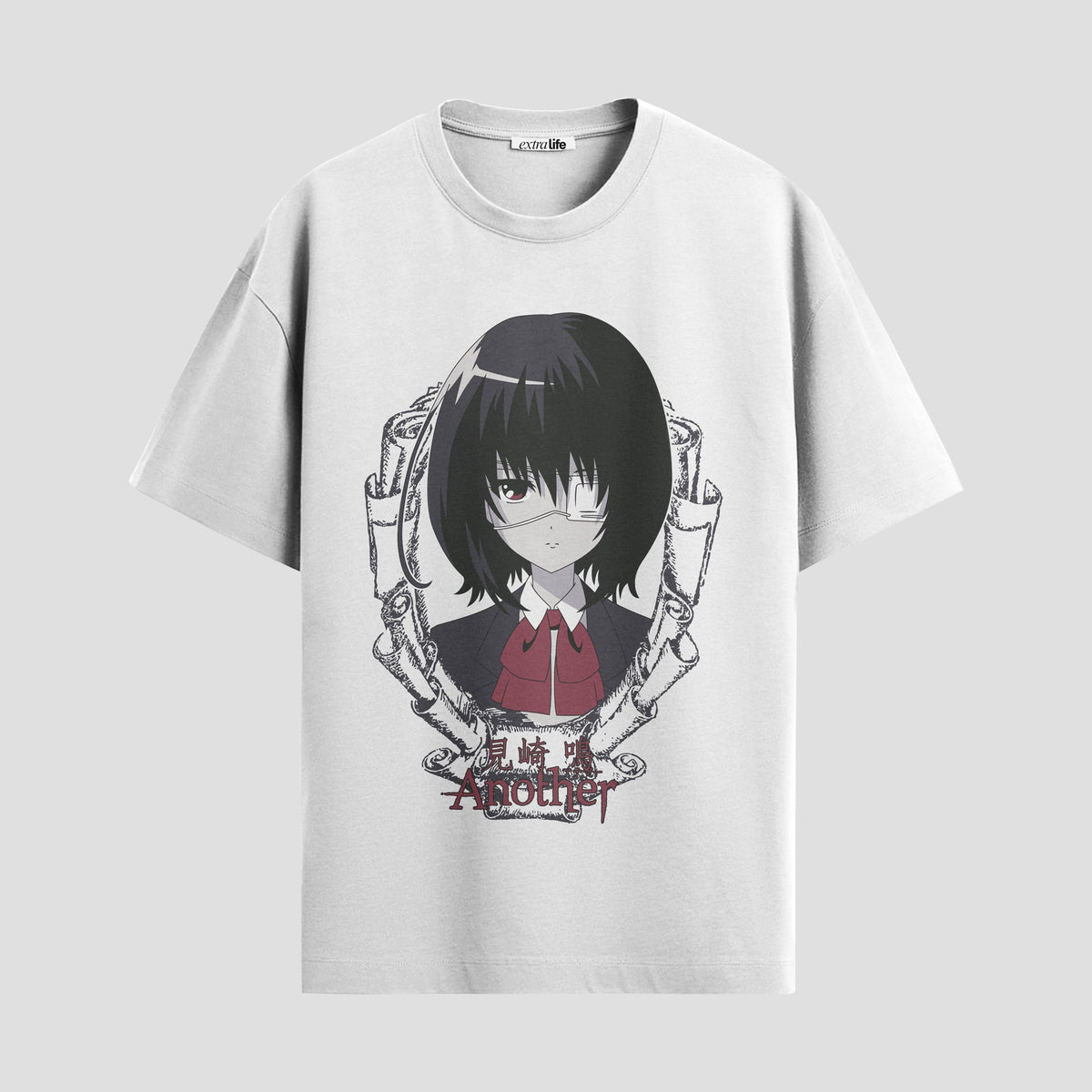Playera urbana de anime y gaming ExtraLife MX, corte Classic Premium unisex ligero y transpirable en color Deep Black y Pure White, ropa de uso diario para gym y casual.