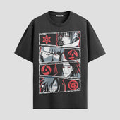 Playera urbana de anime y gaming ExtraLife MX, corte Standard Fit unisex ligero y transpirable en color Deep Black y Pure White, ropa de uso diario para gym y casual.
